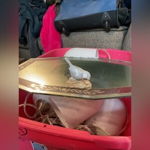 Vintage Sparrow Figurine By George Good Porcelain Blue Grey Bird 3 4/16" tall